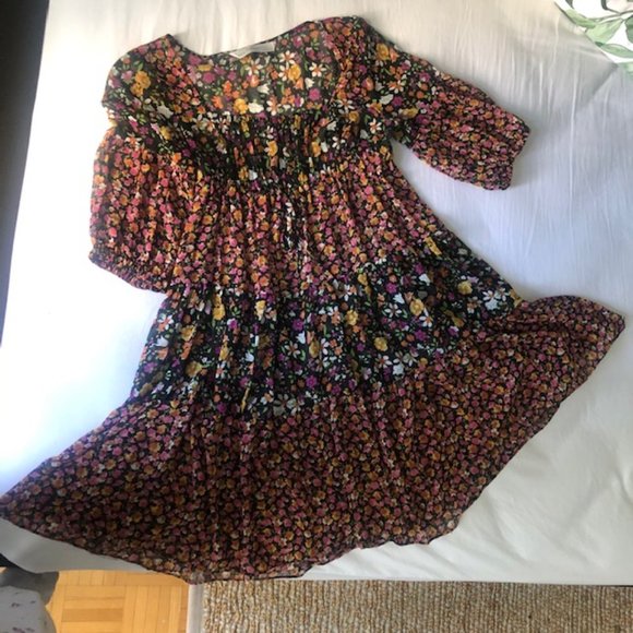 Zara Floral-Sheer Dress - Picture 5 of 5
